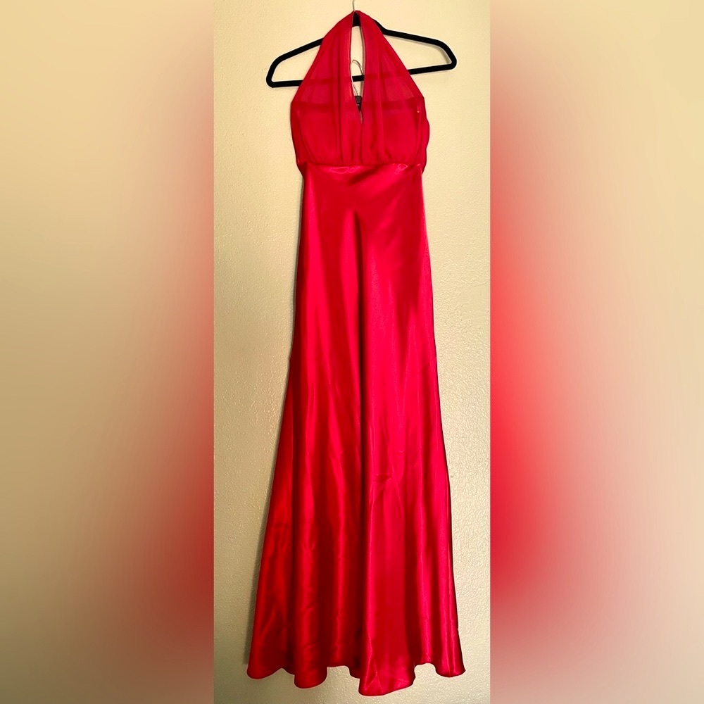 Betsy & Adam, Size 8, Formal Red Dress